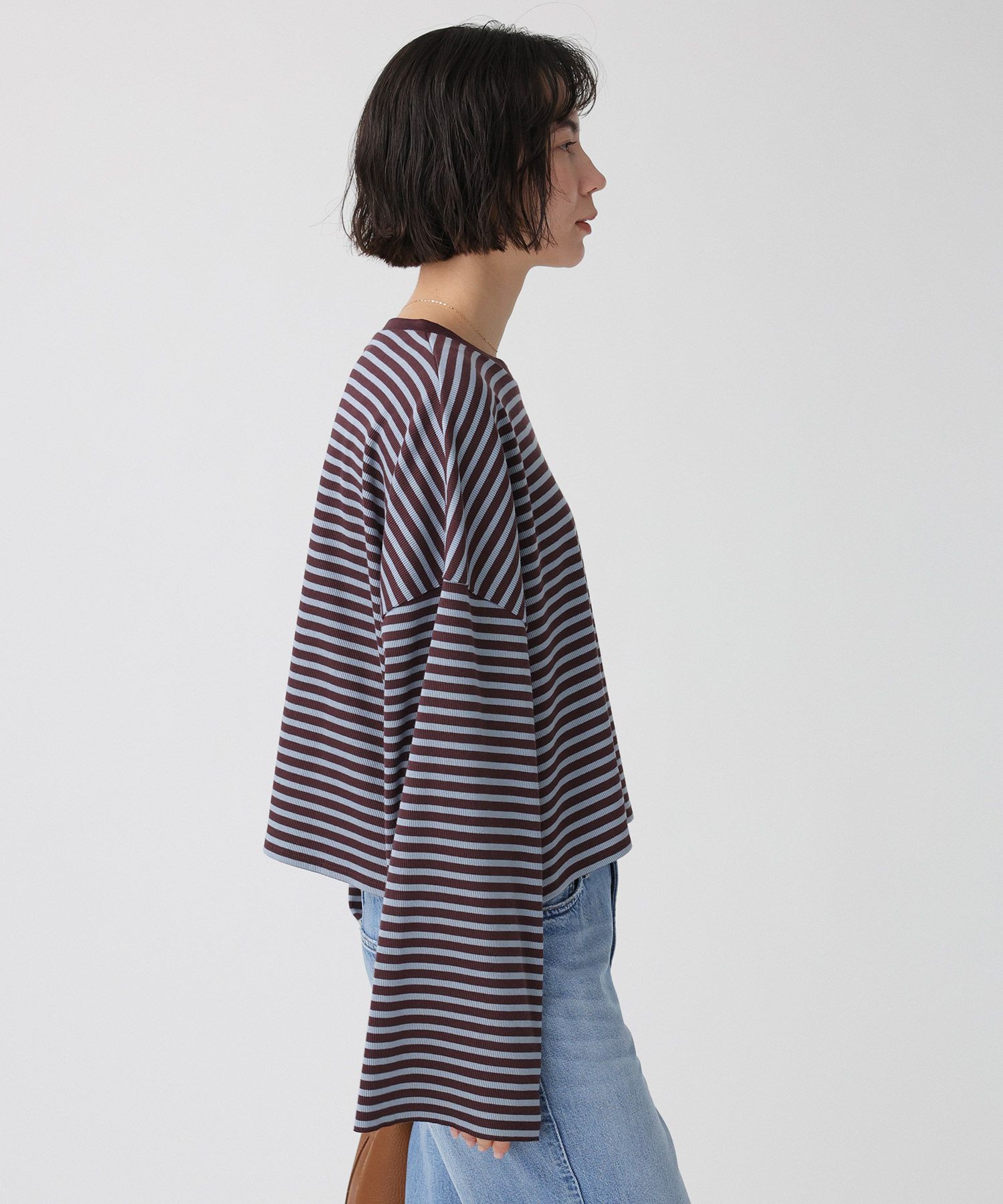 BABYLONE「【大屋夏南さんコラボアイテム】【WEB先行予約】ボーダーロンT」|Tシャツ・カットソー|