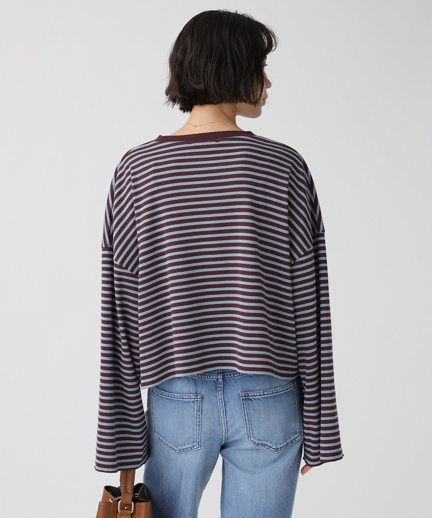 BABYLONE「【大屋夏南さんコラボアイテム】【WEB先行予約】ボーダーロンT」|Tシャツ・カットソー|