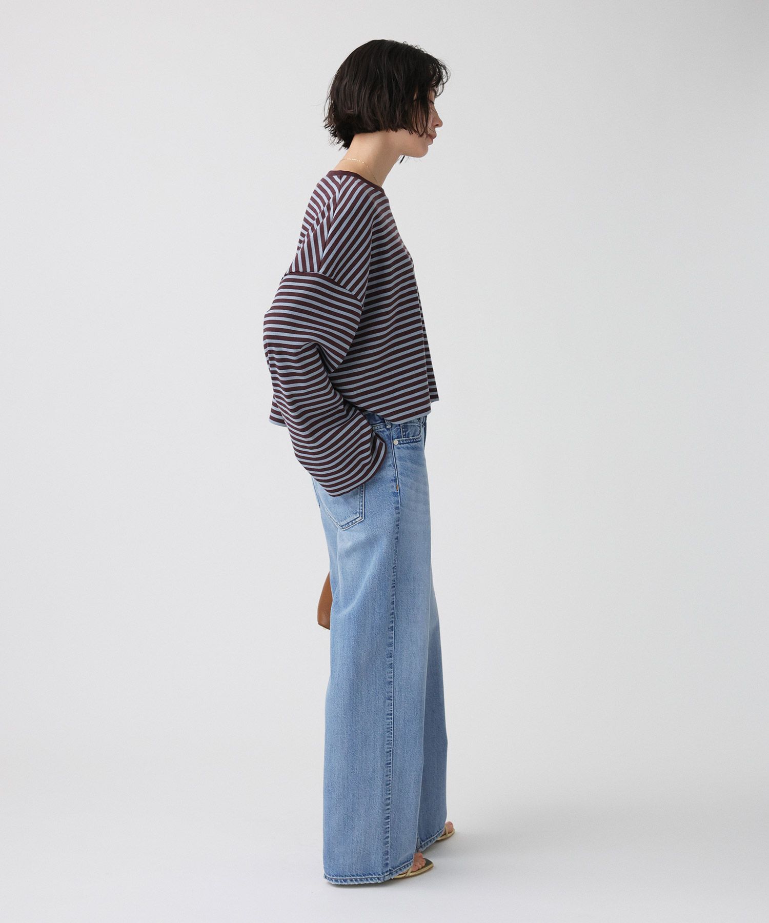 BABYLONE「【大屋夏南さんコラボアイテム】【WEB先行予約】ボーダーロンT」|Tシャツ・カットソー|