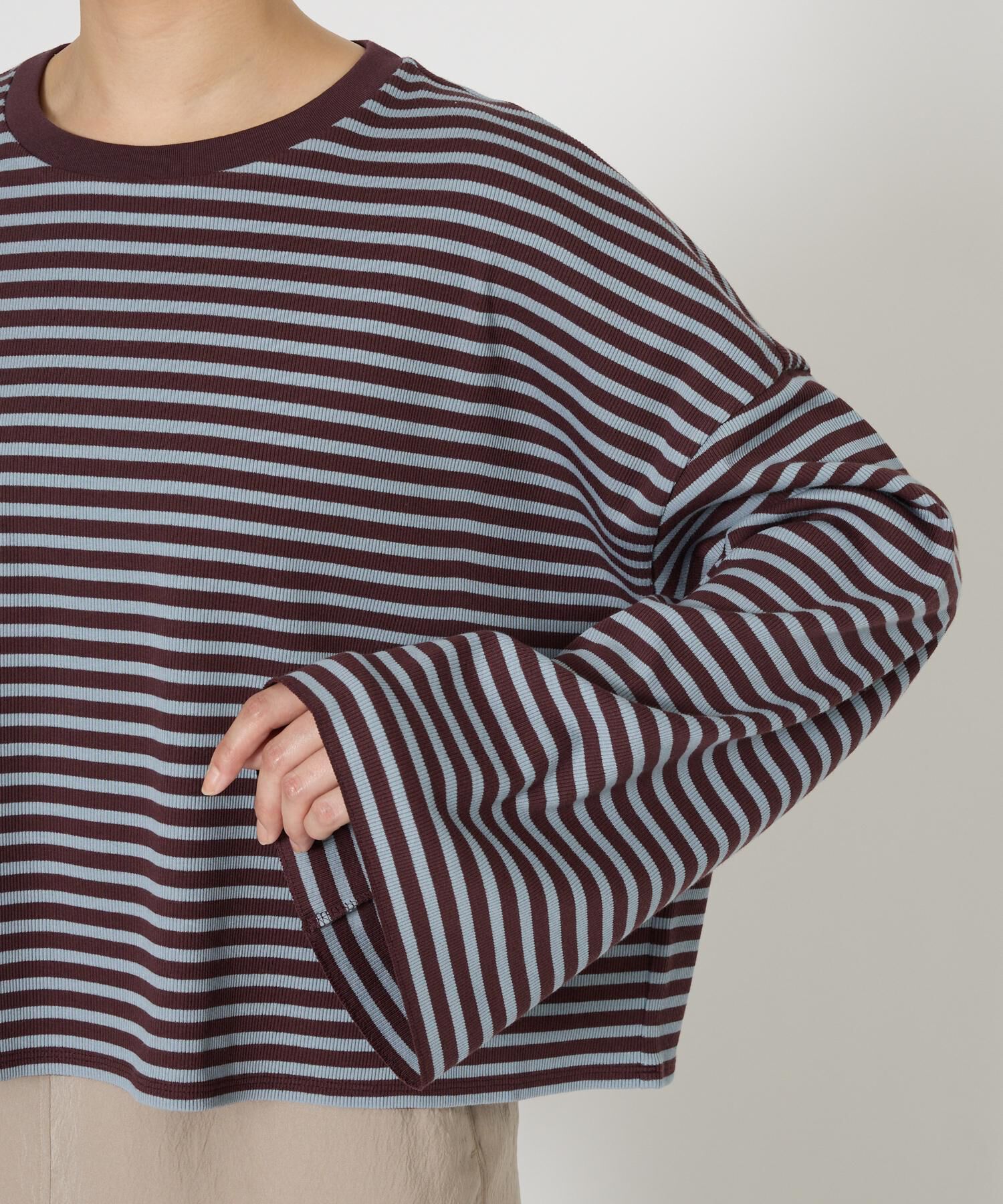 BABYLONE「【大屋夏南さんコラボアイテム】【WEB先行予約】ボーダーロンT」|Tシャツ・カットソー|