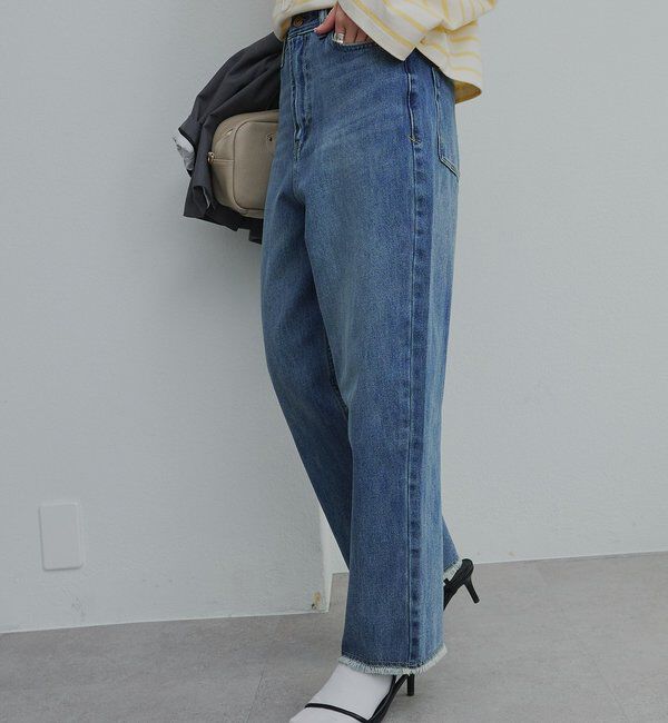  「《リバイバル》【低身長/高身長対応】タテストレッチ足長デニムパンツ」|その他|