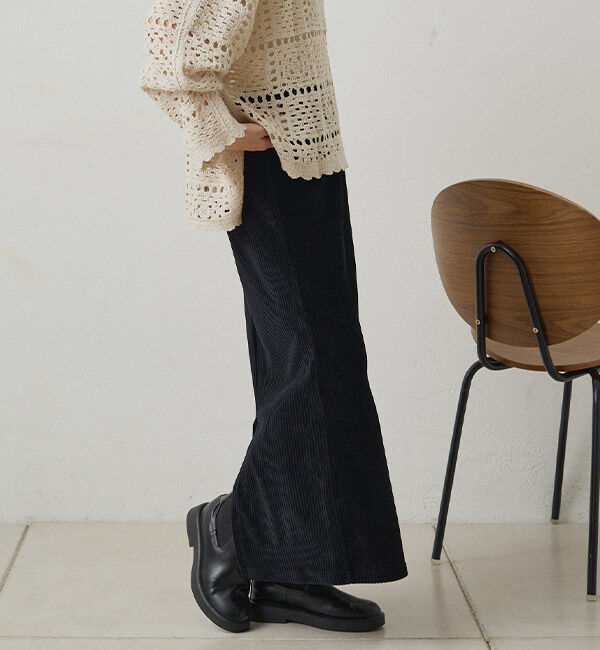  「【サイズ展開/＠yns628＆＠e_r_i_125企画】ストレッチコールスカート」|スカート|