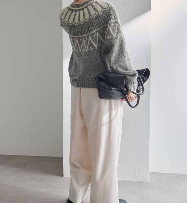  「シェットランドウール求心ニットプルオーバー」|キャミソール|