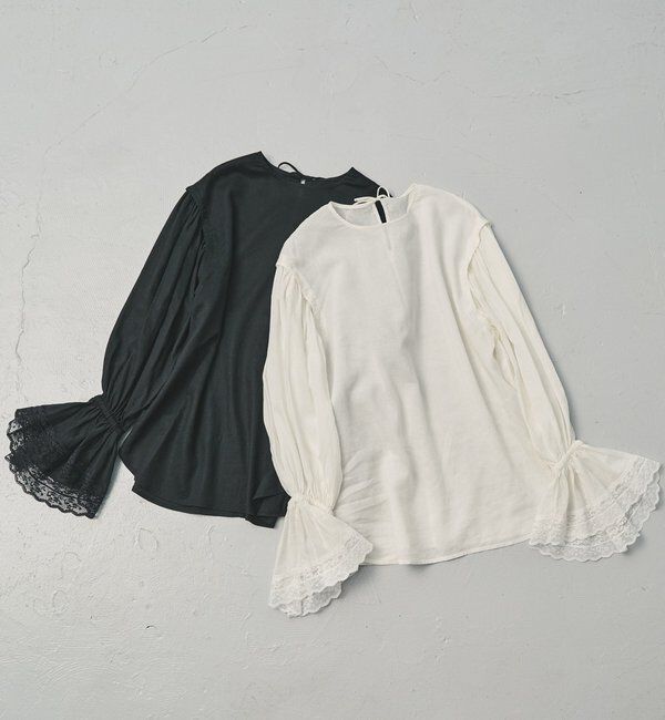  「フレアレースカフスブラウス」|プルオーバー|