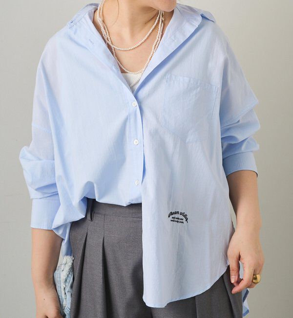  「リヨセルコットンオーバーシャツ」|シャツ・ブラウス|