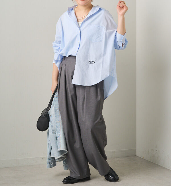  「リヨセルコットンオーバーシャツ」|シャツ・ブラウス|