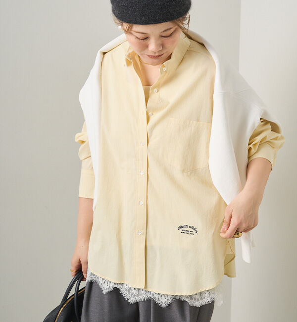  「リヨセルコットンオーバーシャツ」|シャツ・ブラウス|