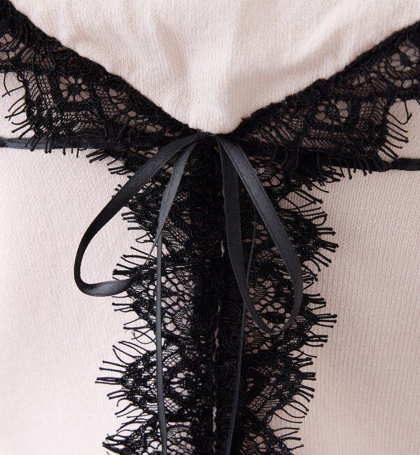  「レース付きニットビスチェ」|ニット・セーター|