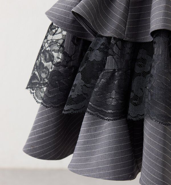  「裾ティアードシャツワンピース」|シャツ・ブラウス|