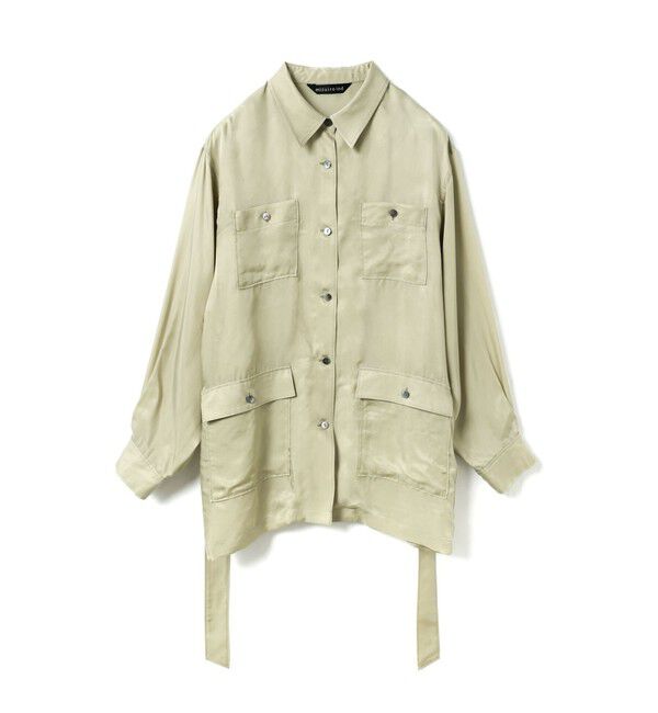 mizuiro ind「mizuiro ind キュプラフィールドシャツジャケット」|テーラードジャケット|