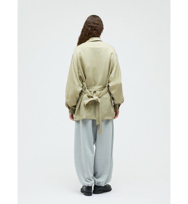 mizuiro ind「mizuiro ind キュプラフィールドシャツジャケット」|テーラードジャケット|