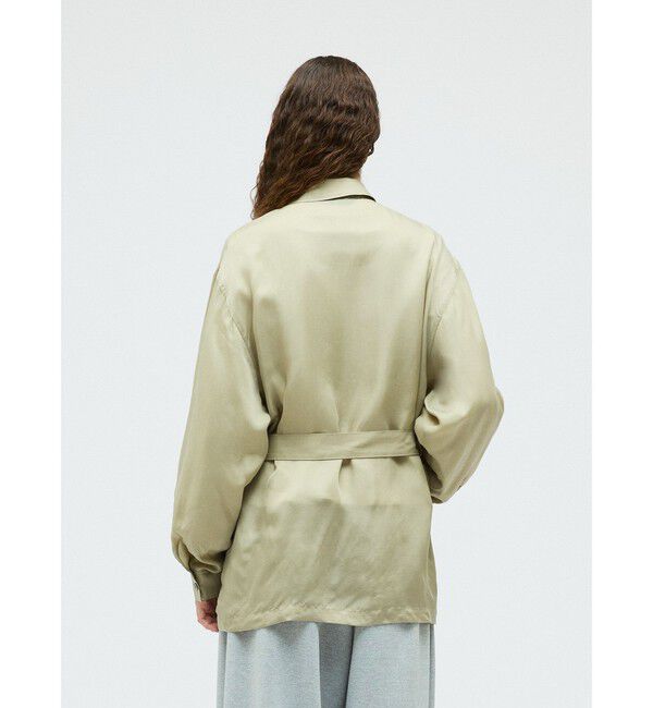 mizuiro ind「mizuiro ind キュプラフィールドシャツジャケット」|テーラードジャケット|