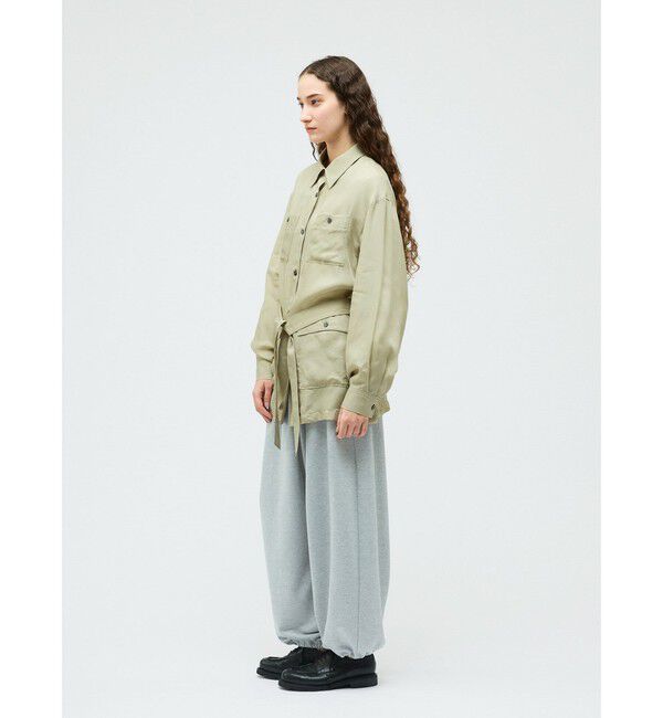 mizuiro ind「mizuiro ind キュプラフィールドシャツジャケット」|テーラードジャケット|