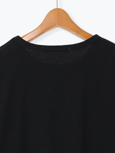 Lugnoncure「【抗菌防臭】クルーネックリブTシャツ」|Tシャツ・カットソー|