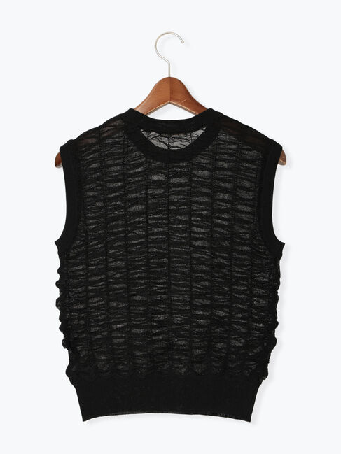 Te chichi「シアーシャーリングノースリーブニット」|ニット・セーター|