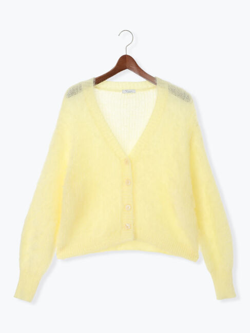 Te chichi「【Atelier Bonheur】キャットヤーンVネックカーディガン《2025winter catalog item》」|カーディガン|