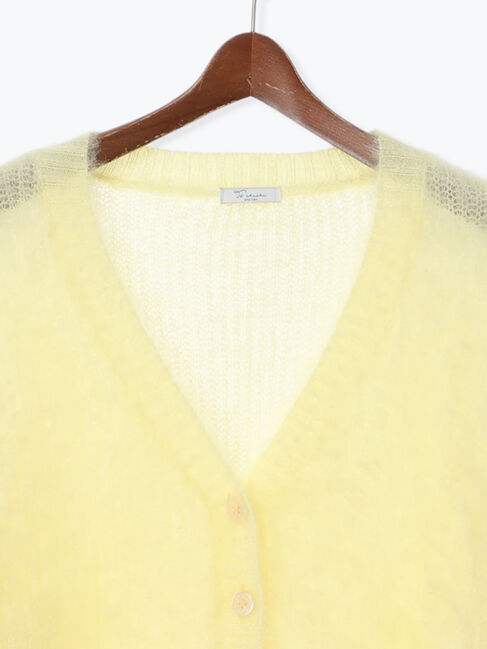 Te chichi「【Atelier Bonheur】キャットヤーンVネックカーディガン《2025winter catalog item》」|カーディガン|