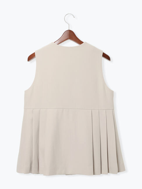 Te chichi「【セレモニーアイテム】サイドプリーツペプラムジレ（セットアップ可）」|ダウンベスト・ベスト|