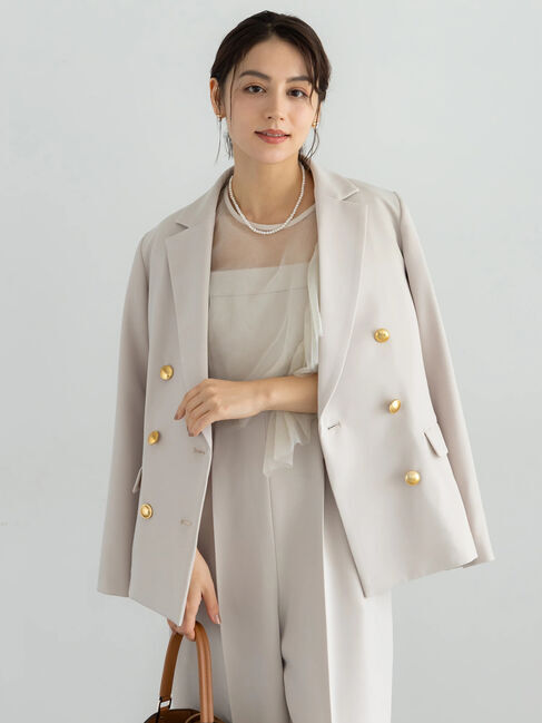 Te chichi「【セレモニーアイテム】テーラードWブレストジャケット（セットアップ可）」|その他|
