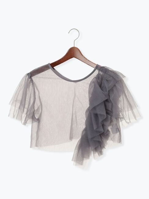 Te chichi「【セレモニーアイテム】チュールフリルレイヤードボレロ」|シャツ・ブラウス|