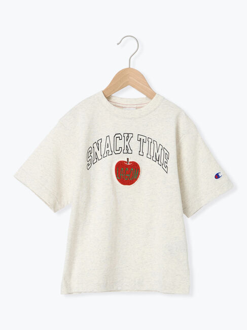 Samansa Mos2 Lagom「【Champion別注】サガラ刺繍半袖Tシャツ」|Tシャツ・カットソー|オフホワイト