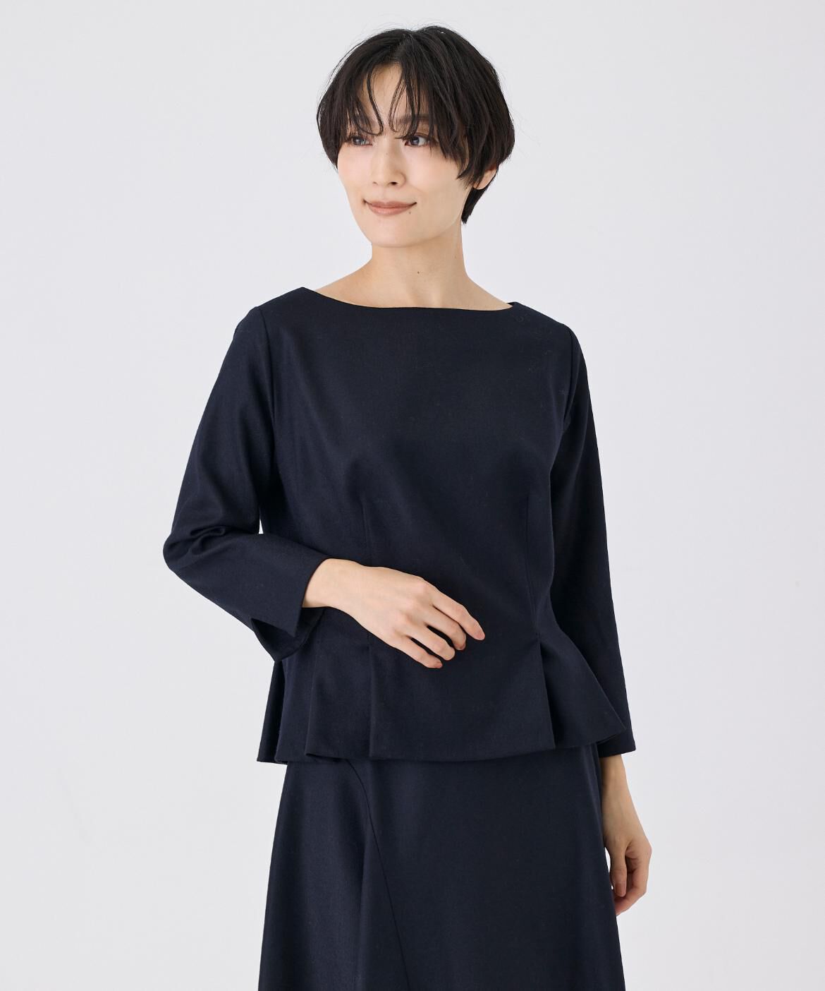 7-IDconcept.「《大きいサイズ》ボリュームスリーブブラウス」|シャツ・ブラウス|