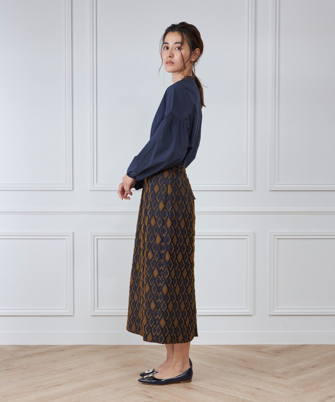 7-IDconcept.「《大きいサイズ》ボリュームスリーブブラウス」|シャツ・ブラウス|