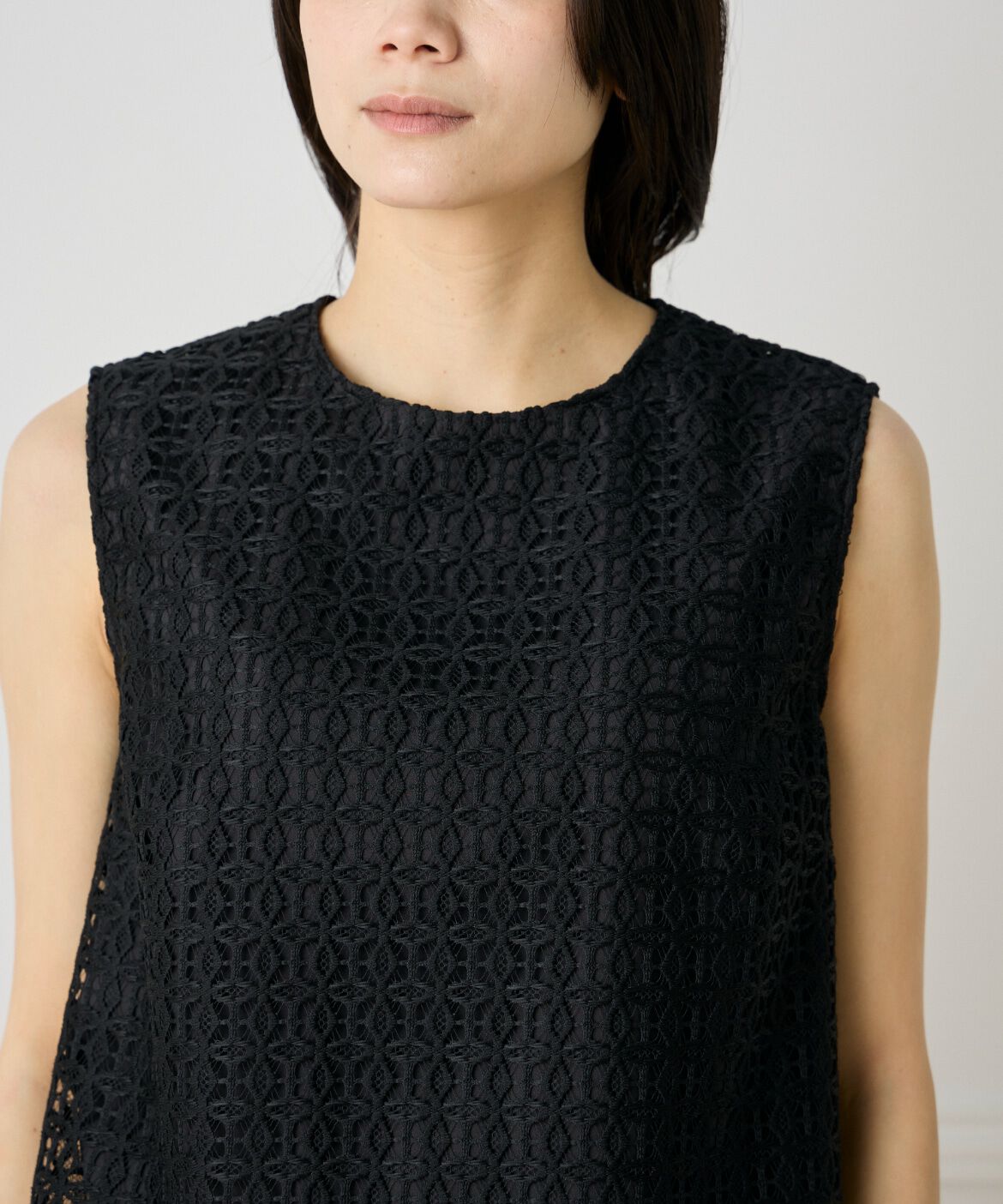 INED「ノースリーブレースブラウス」|シャツ・ブラウス|