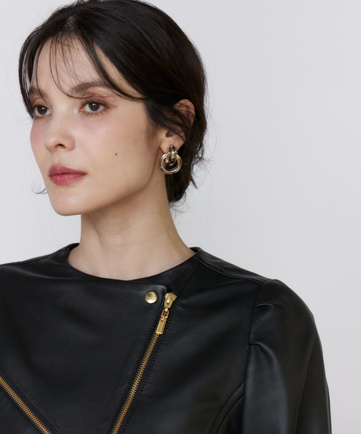 Maglie le cassetto「《M Maglie le cassetto》ｽﾊﾟﾆｯｼｭﾗﾑﾚｻﾞｰﾌﾞﾙｿﾞﾝ《美人百花9 」|ライダースジャケット|