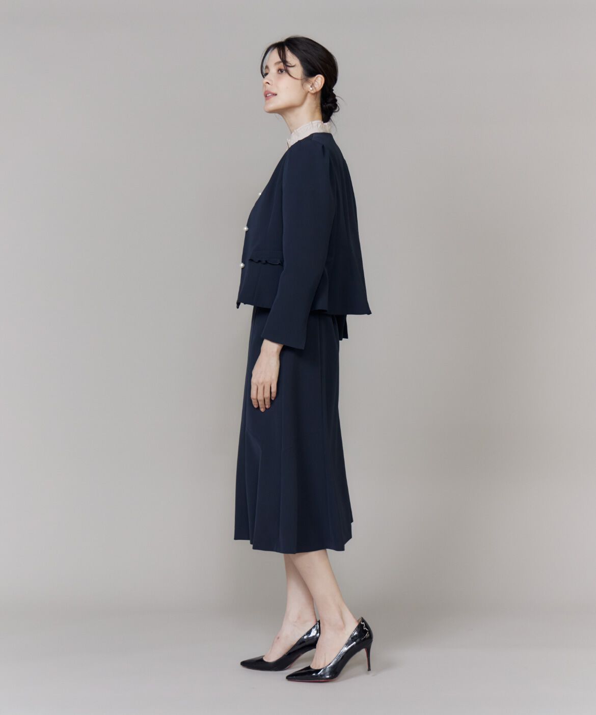 Maglie le cassetto「《プラスサイズ》フリルフレアスカート《M Maglie le cassetto》」|スカート|