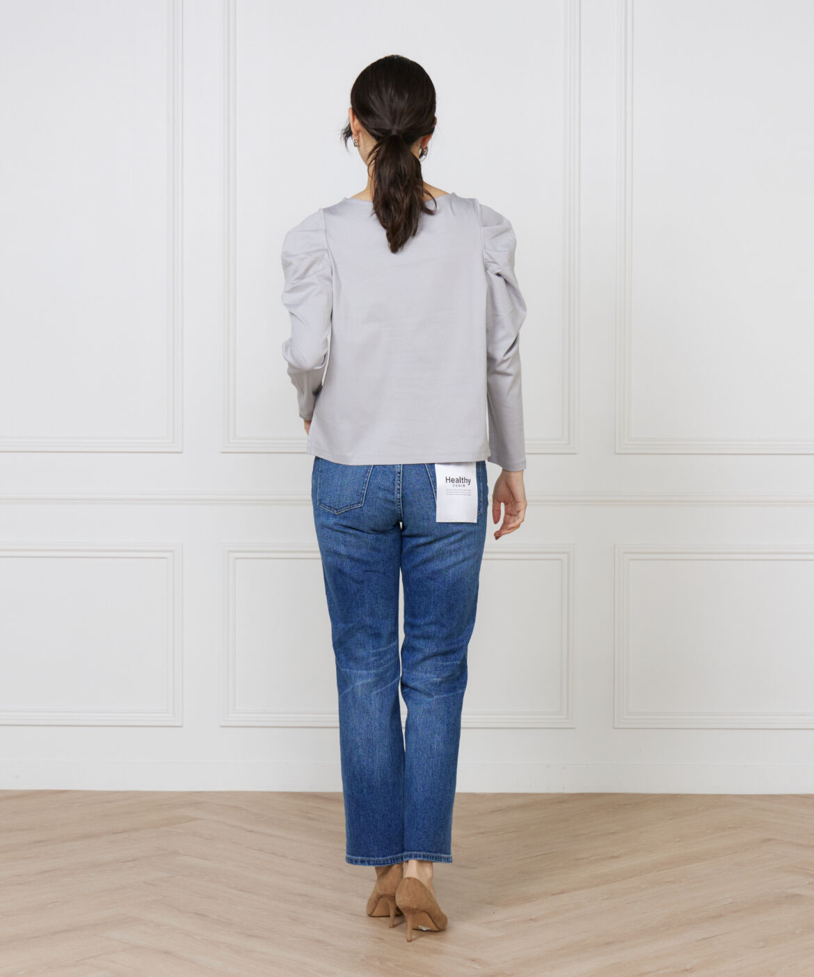 INED「スリムストレートデニム Celery Long《Healthy DENIM》」|デニム|