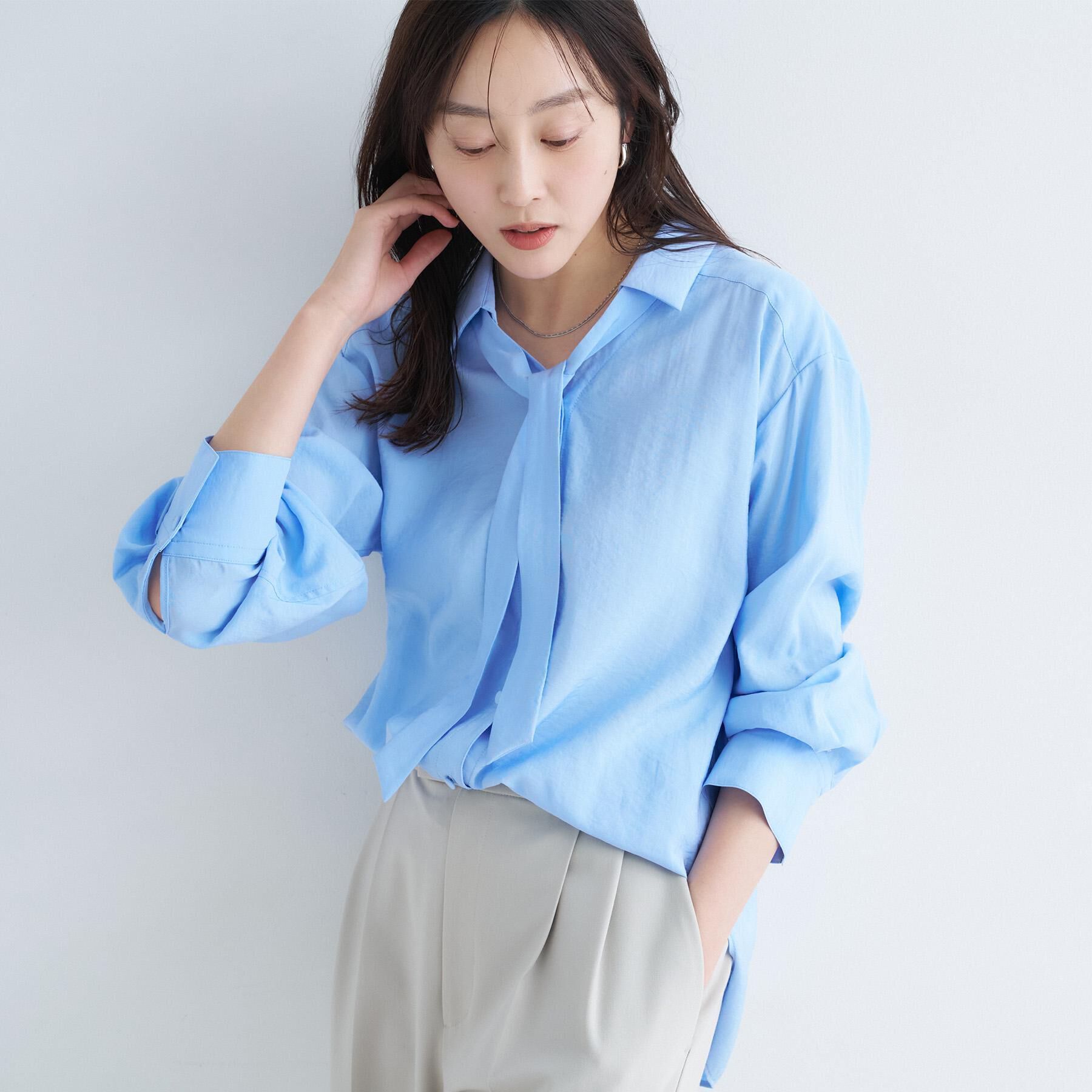 UNTITLED「リラックスボウタイブラウス」|シャツ・ブラウス|