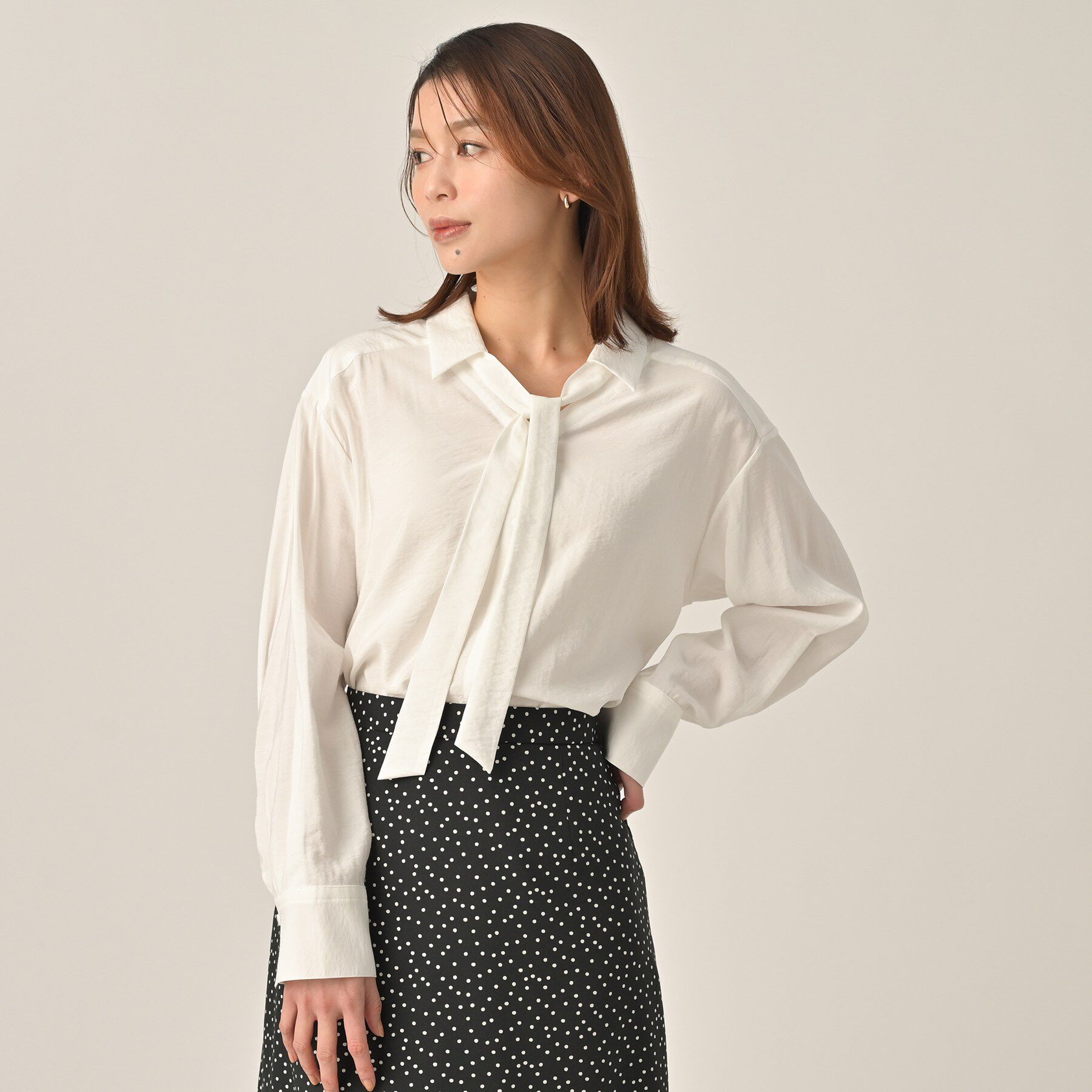 UNTITLED「リラックスボウタイブラウス」|シャツ・ブラウス|