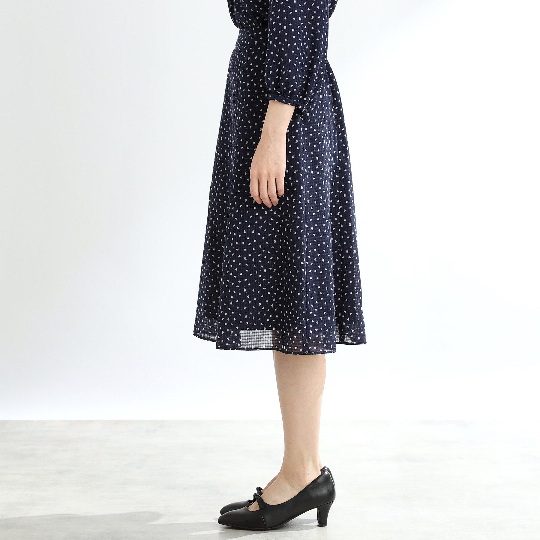 Reflect「【マシンウォッシュ可／セットアップ可能】コツキ柄プリントスカート」|スカート|