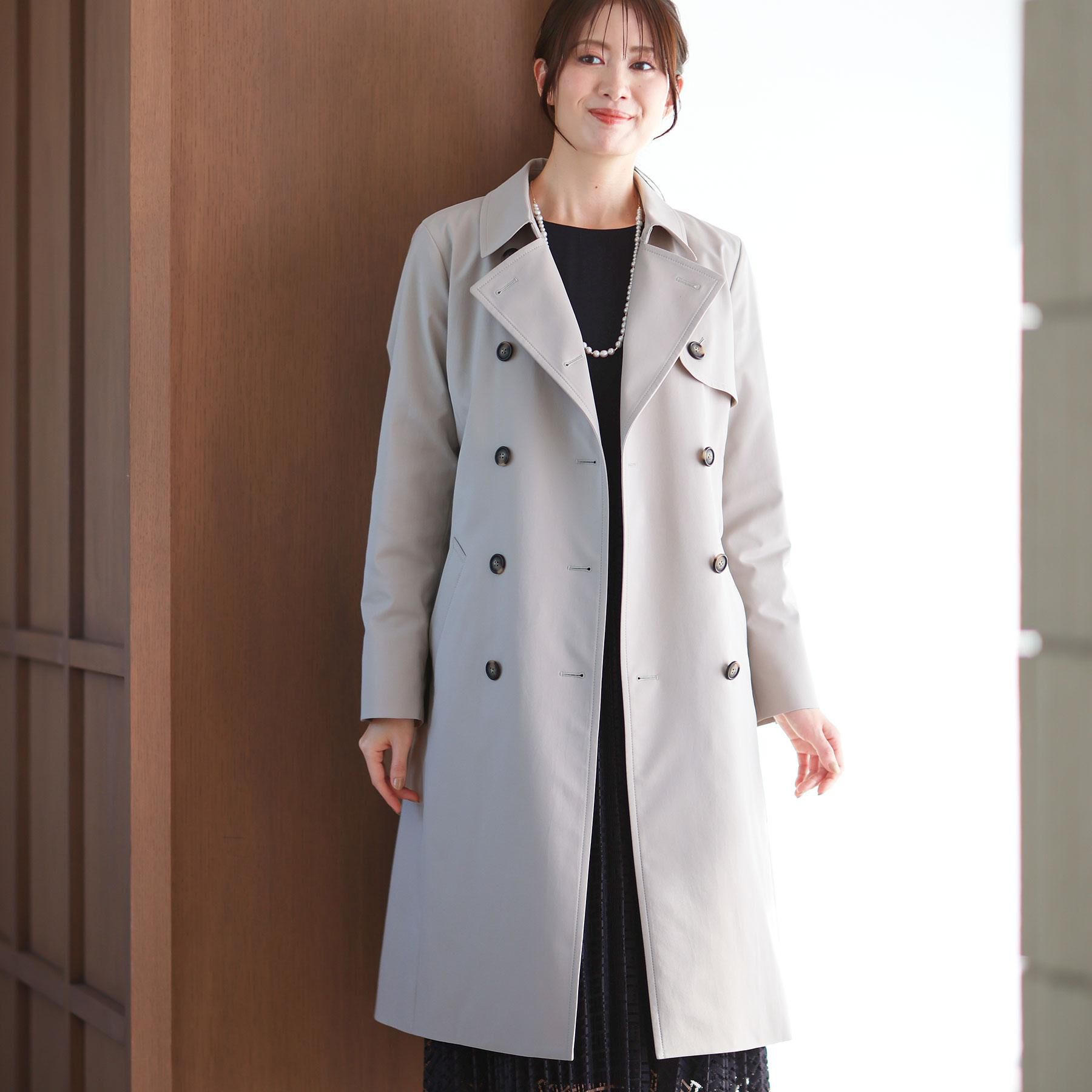 Reflect「【フォーマル／通勤／ライナー取り外し可】中綿ライナー付トレンチコート」|トレンチコート|