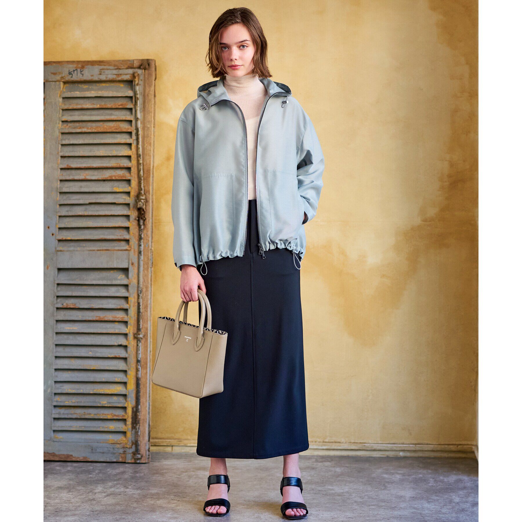 DRESSTERIOR「【洗える】シアーフーデッドパーカ」|ブルゾン・スタジャン|