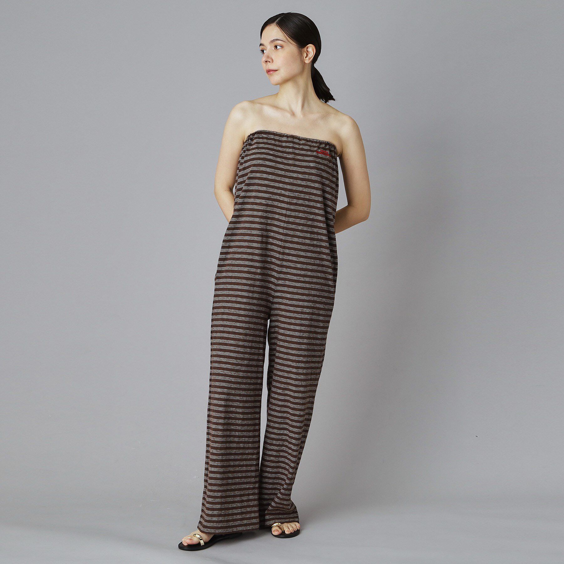 DRESSTERIOR「provoke（プロヴォーク）ボーダーコンビネゾン」|ルームウェア|