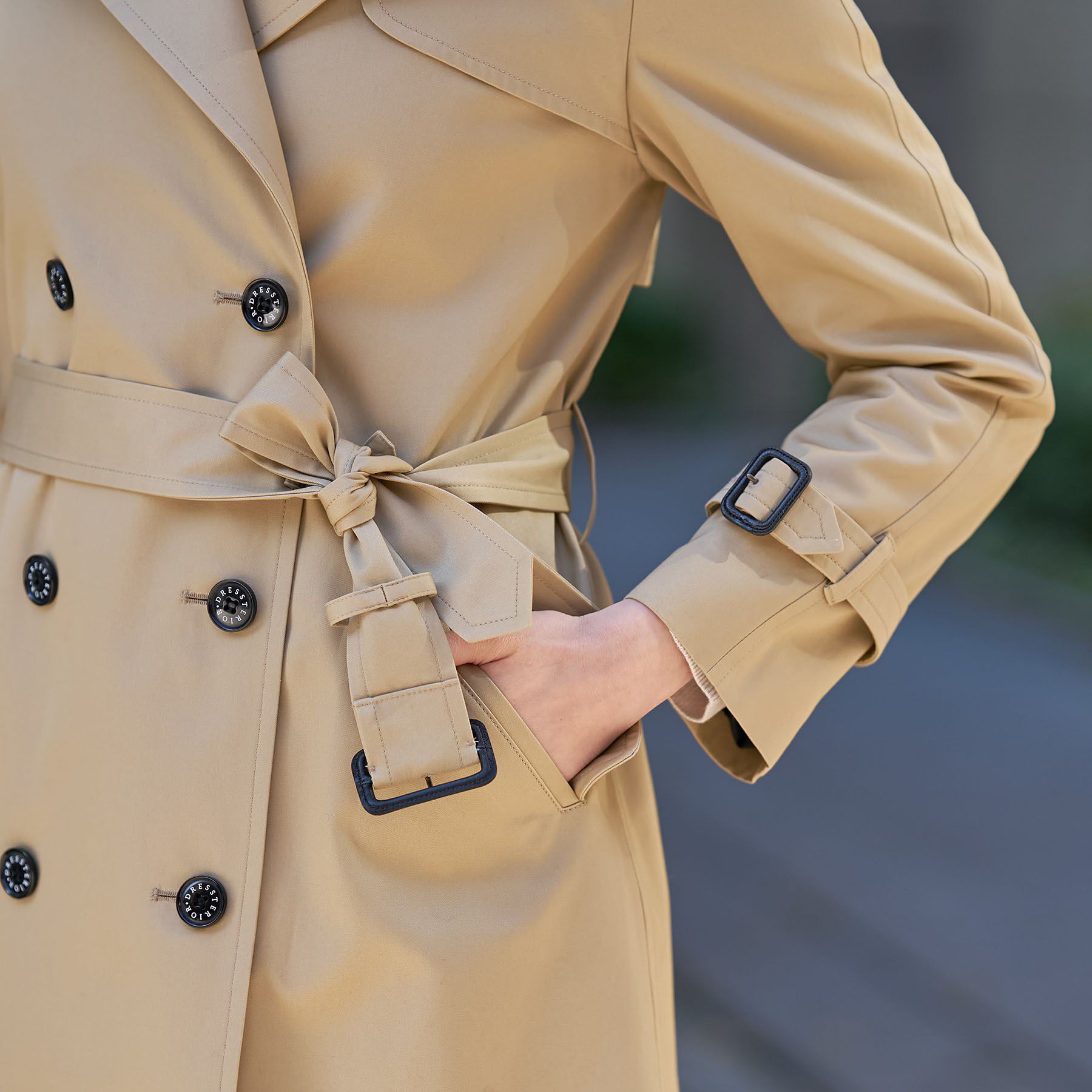 DRESSTERIOR「【撥水/透湿素材】コットンギャバジントレンチコート」|トレンチコート|