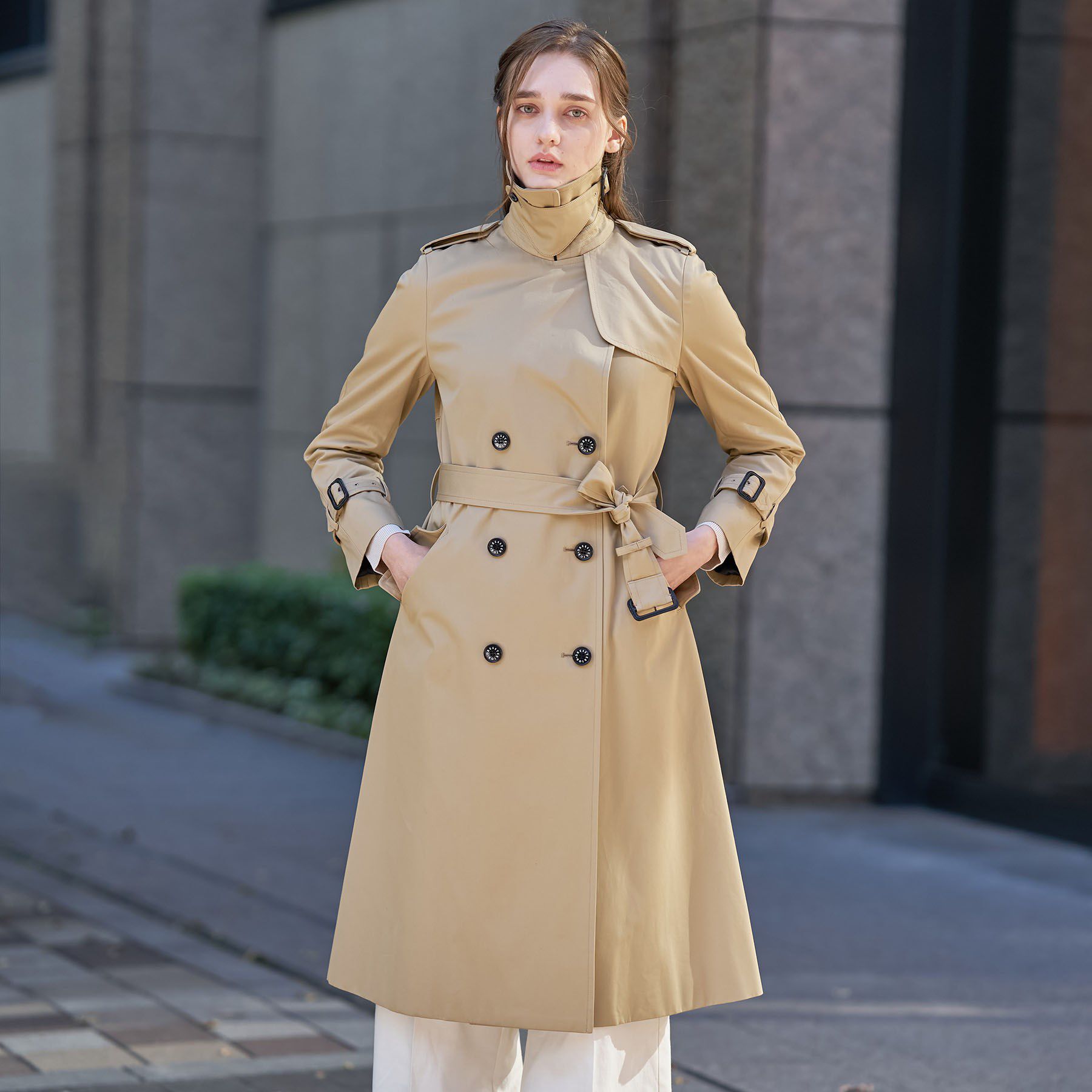 DRESSTERIOR「【撥水/透湿素材】コットンギャバジントレンチコート」|トレンチコート|