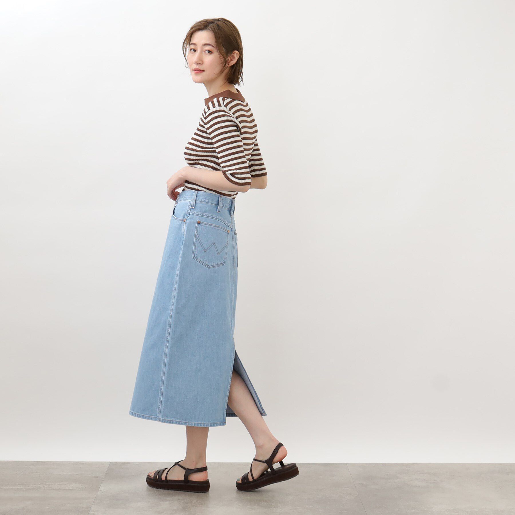 grove「【別注】Wrangler デニムスカート」|スカート|