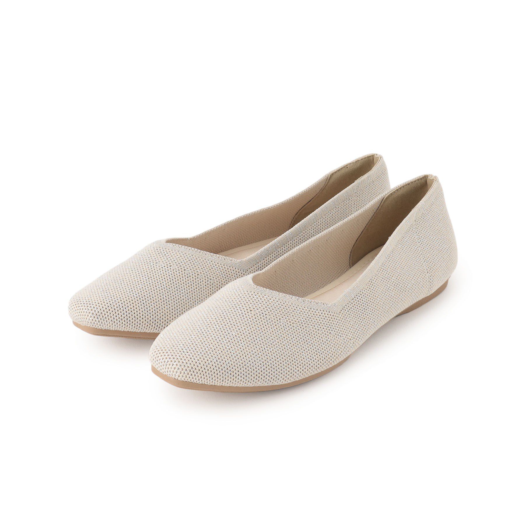 grove「【人間工学】洗えるニットパンプス」|その他|ラメベージュ(151