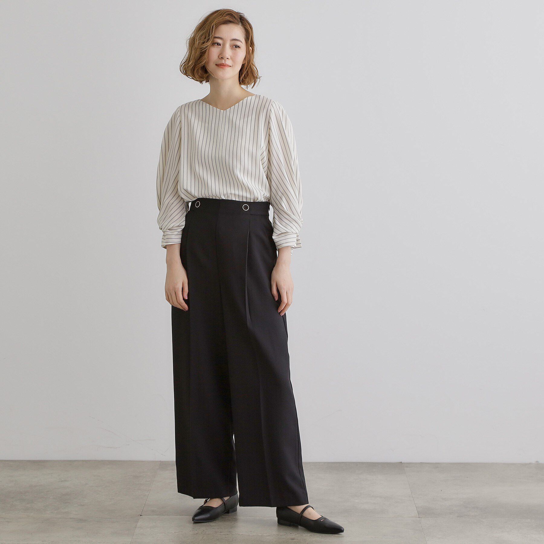 grove「2WAYショルダーストラップワイドパンツ」|その他|