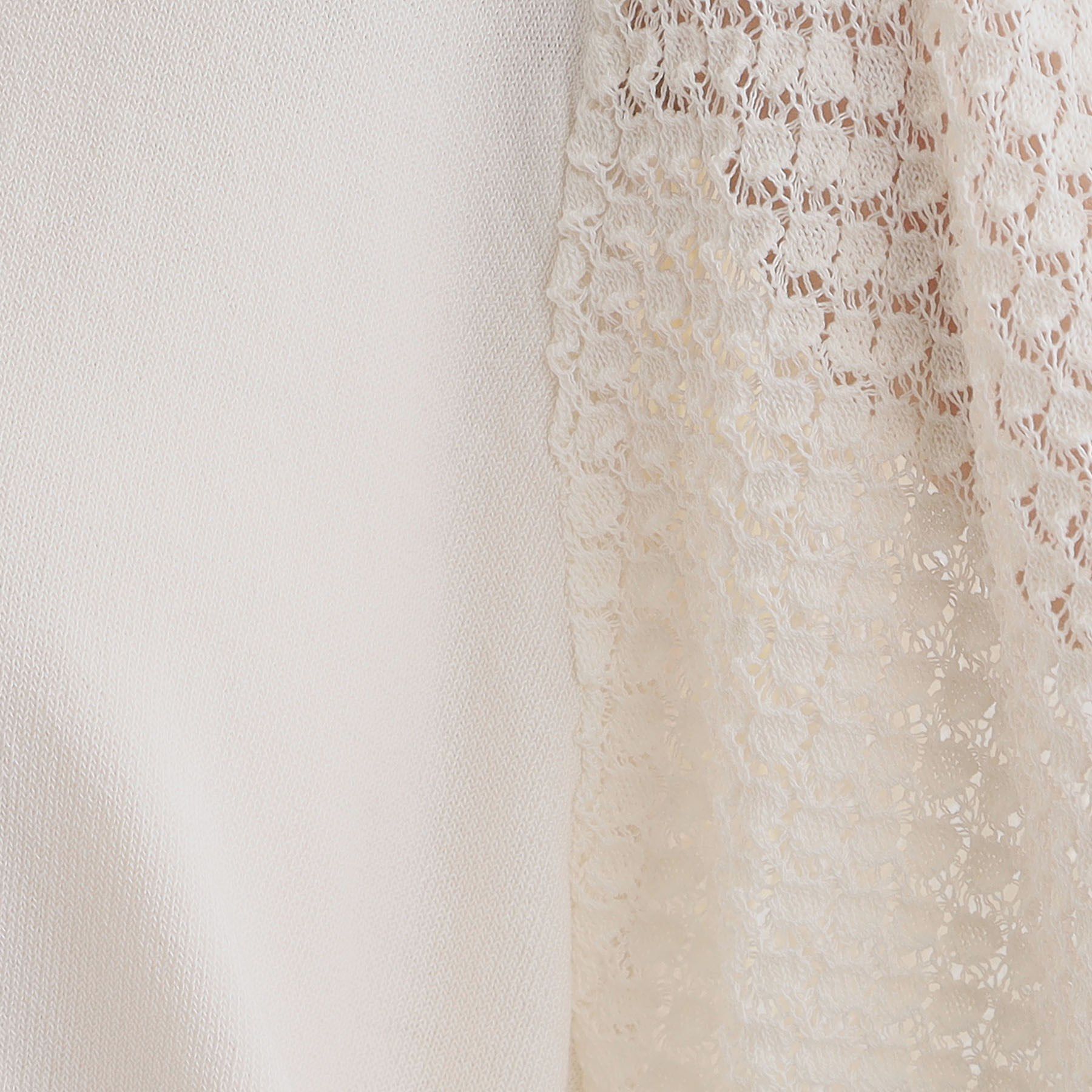 grove「袖透かし編みフレアースリーブニット」|ニット・セーター|