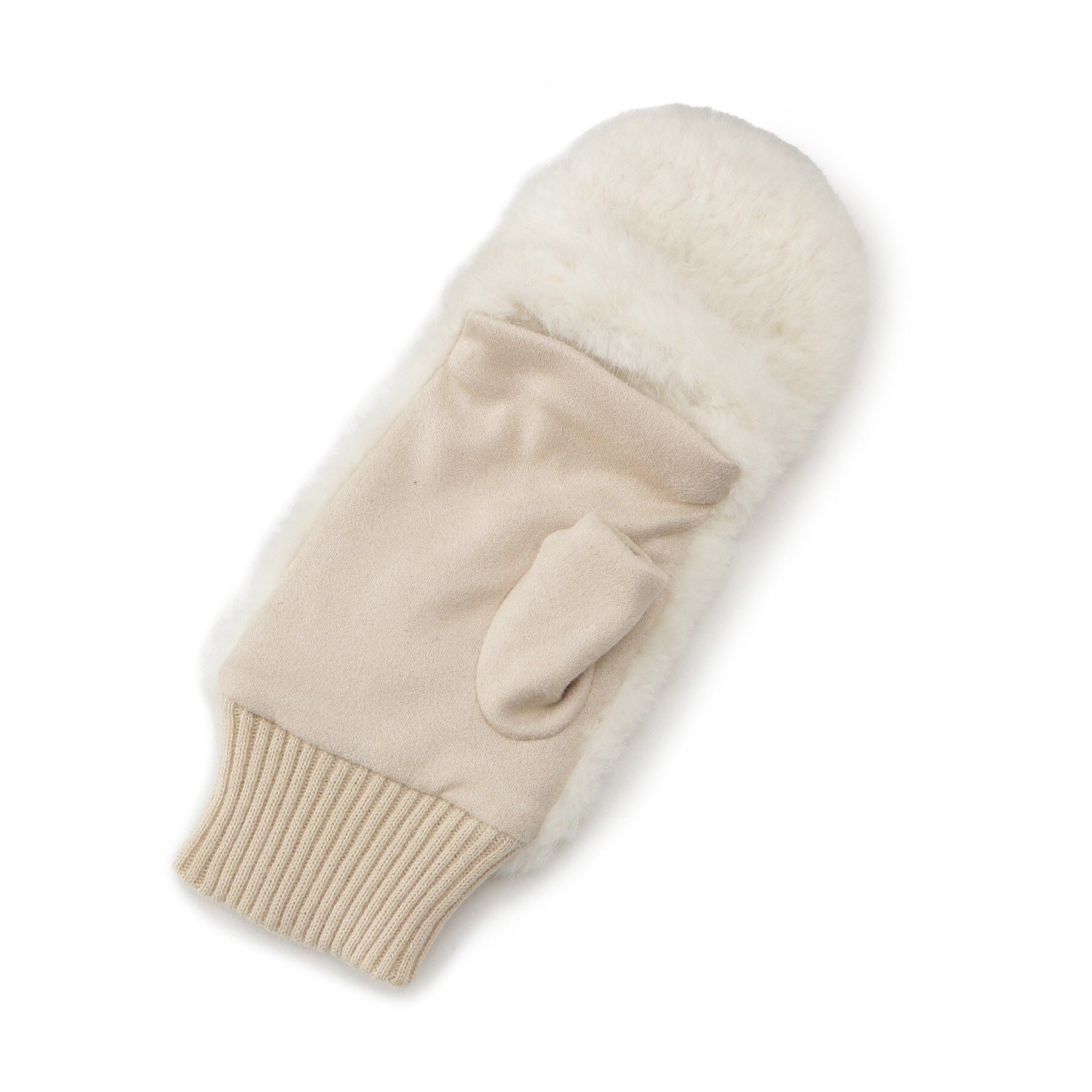 grove「2WAYフェイクファーミトン」|手袋|