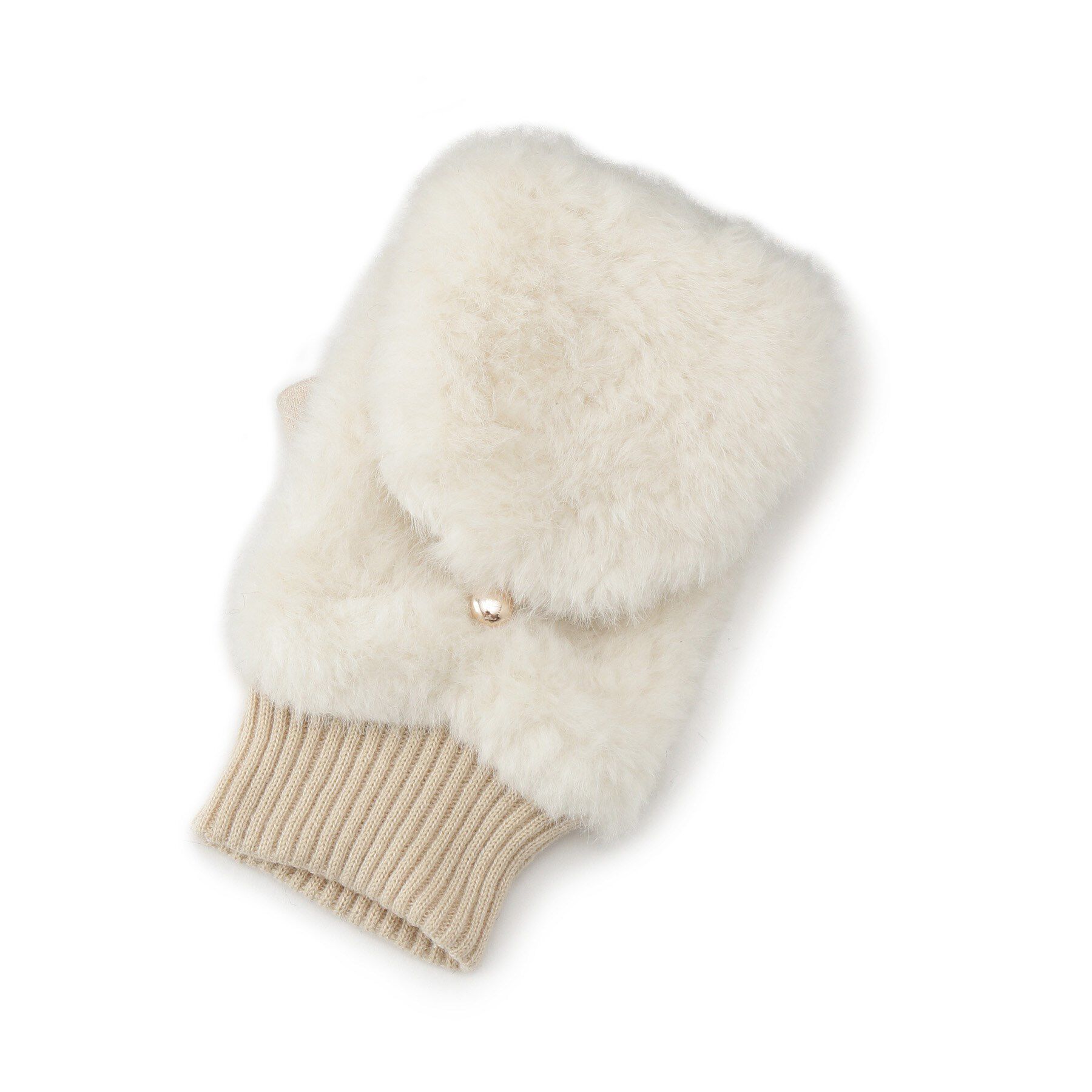 grove「2WAYフェイクファーミトン」|手袋|