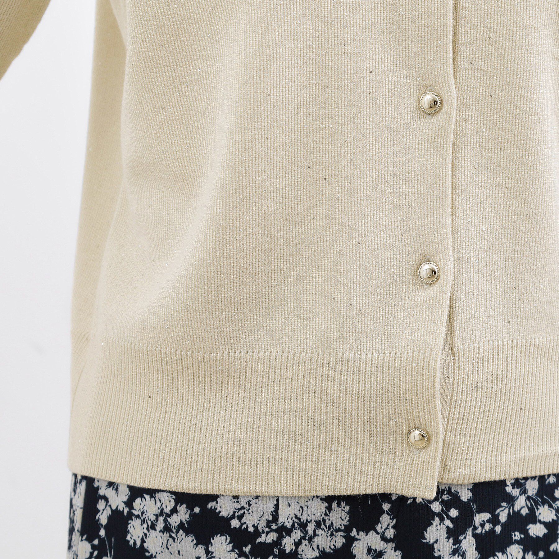 grove「大人のための華やぎニットカーディガン」|カーディガン|