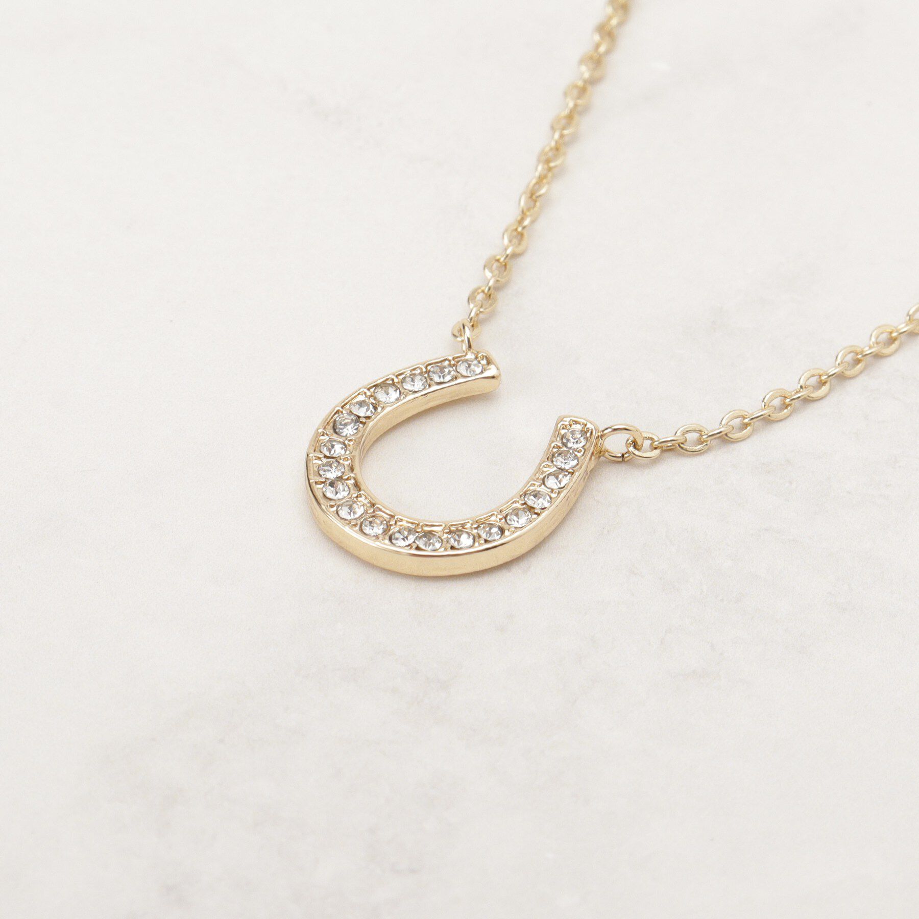 grove「【HORSESHOEシリーズ】ビジュー馬蹄ネックレス」|ネックレス|