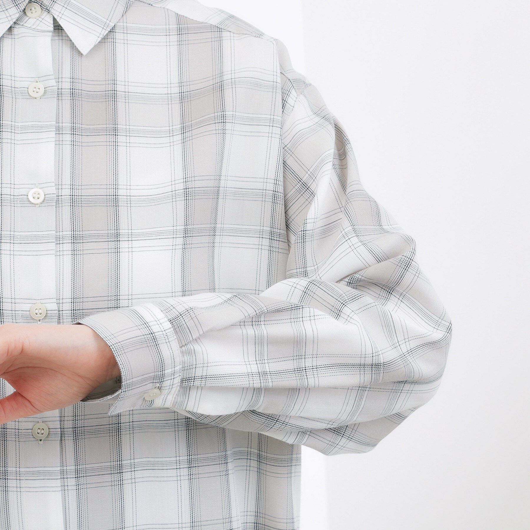 grove「【大人の抜け感】オンブレーチェックシャツ」|シャツ・ブラウス|