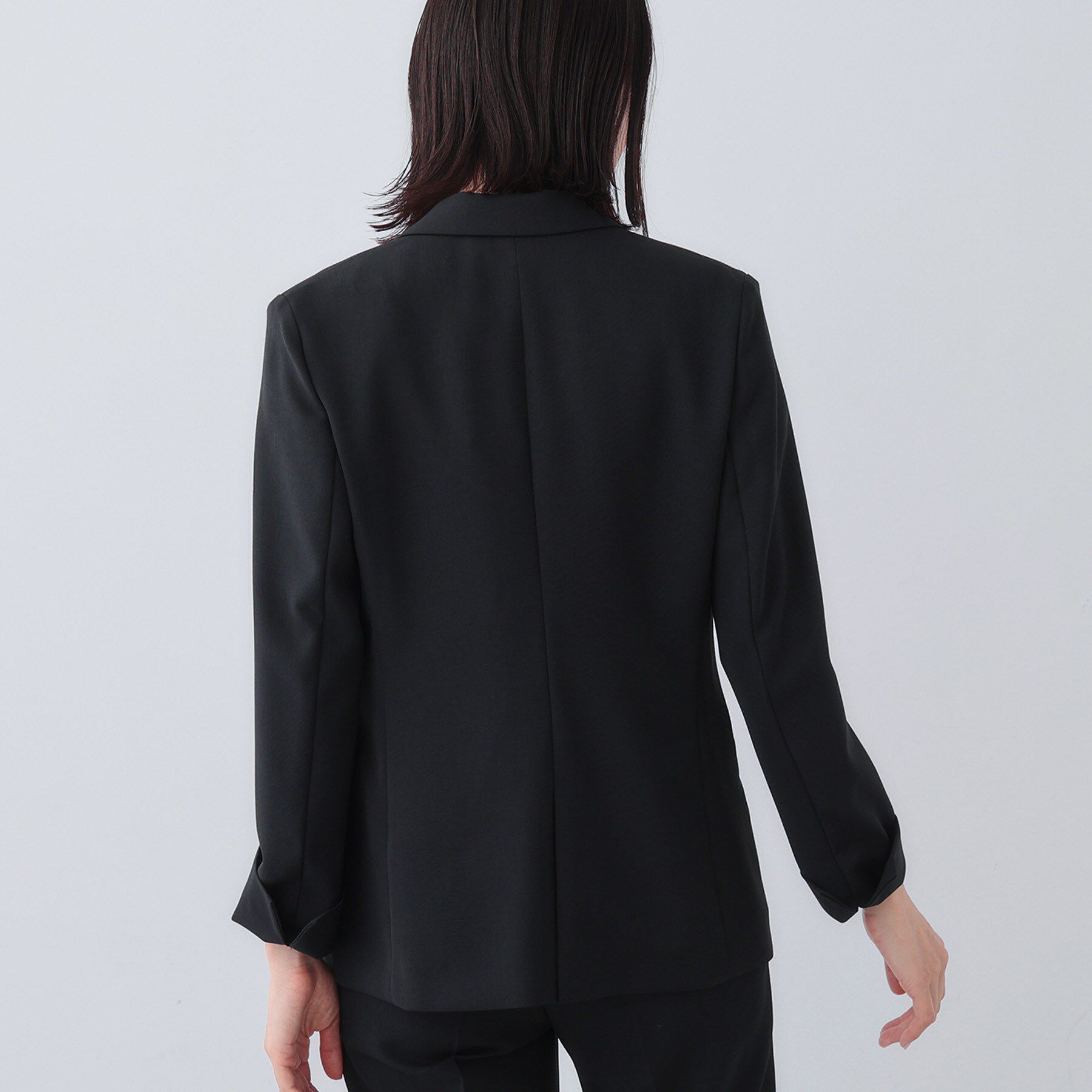 INDIVI「【定番スーツ／UVケア／洗える】ウール調テーラードジャケット」|スーツ|