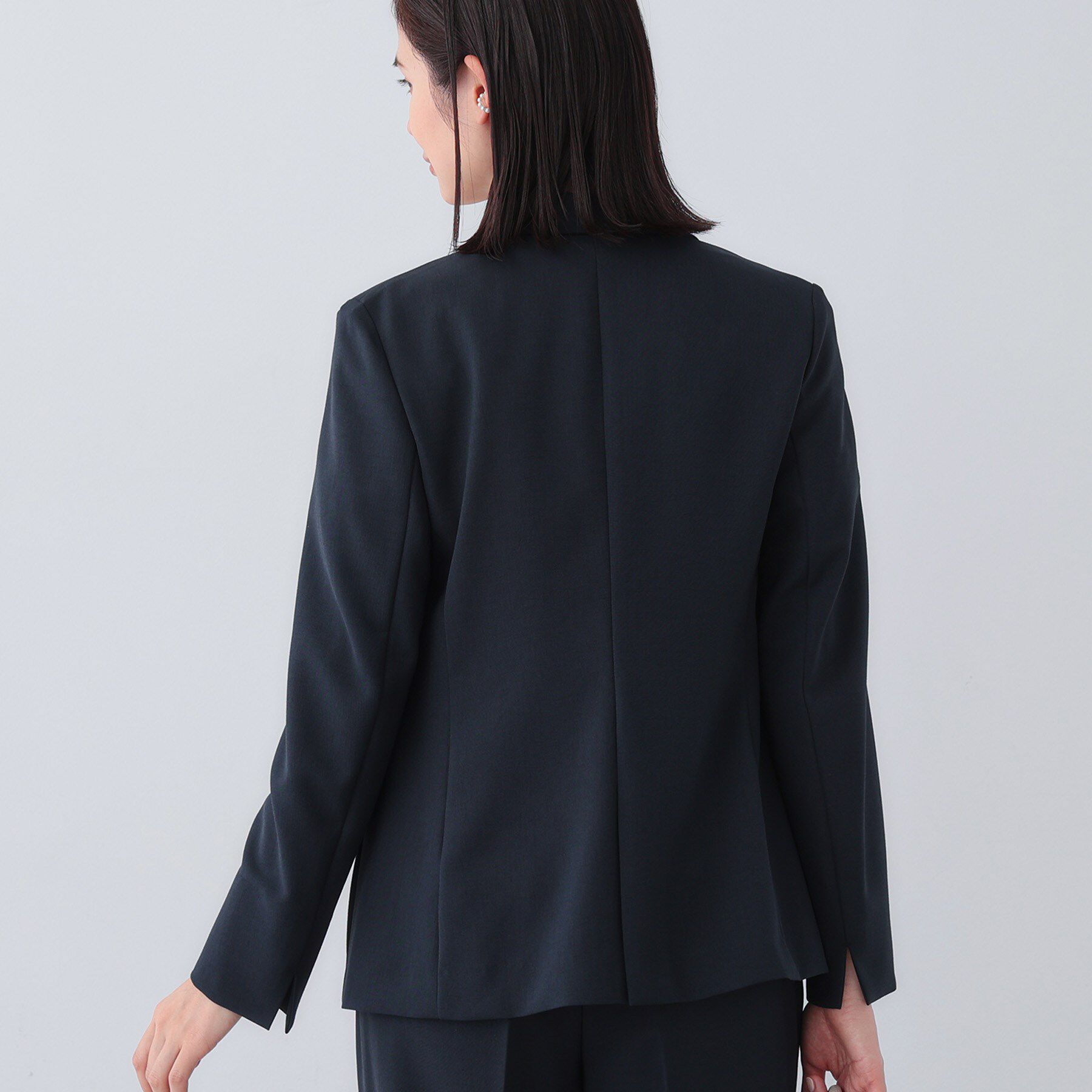 INDIVI「【定番スーツ／UVケア／洗える】ウール調テーラードジャケット」|スーツ|